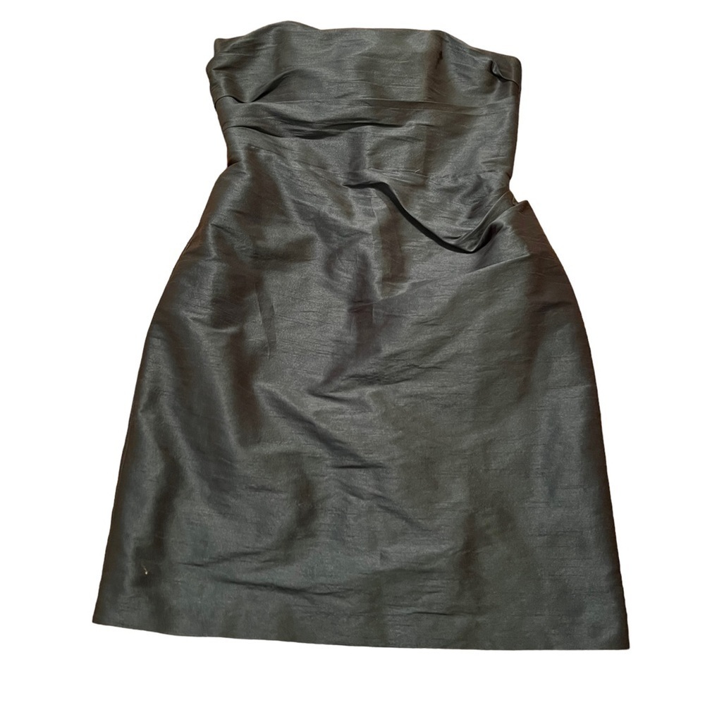 Vintage Jim Hjelm Occasions Women's Size 14 Strapless Dress Dark Turquoise Green